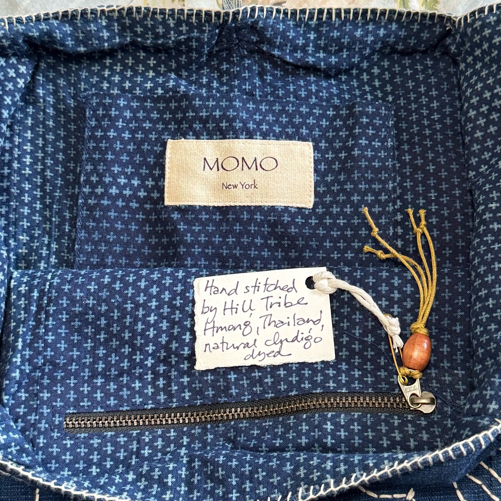 Momo New York Hand Embroidered Boho Chic Artisan Shoulder Crossbody Tassel Bag — image 5 of 6